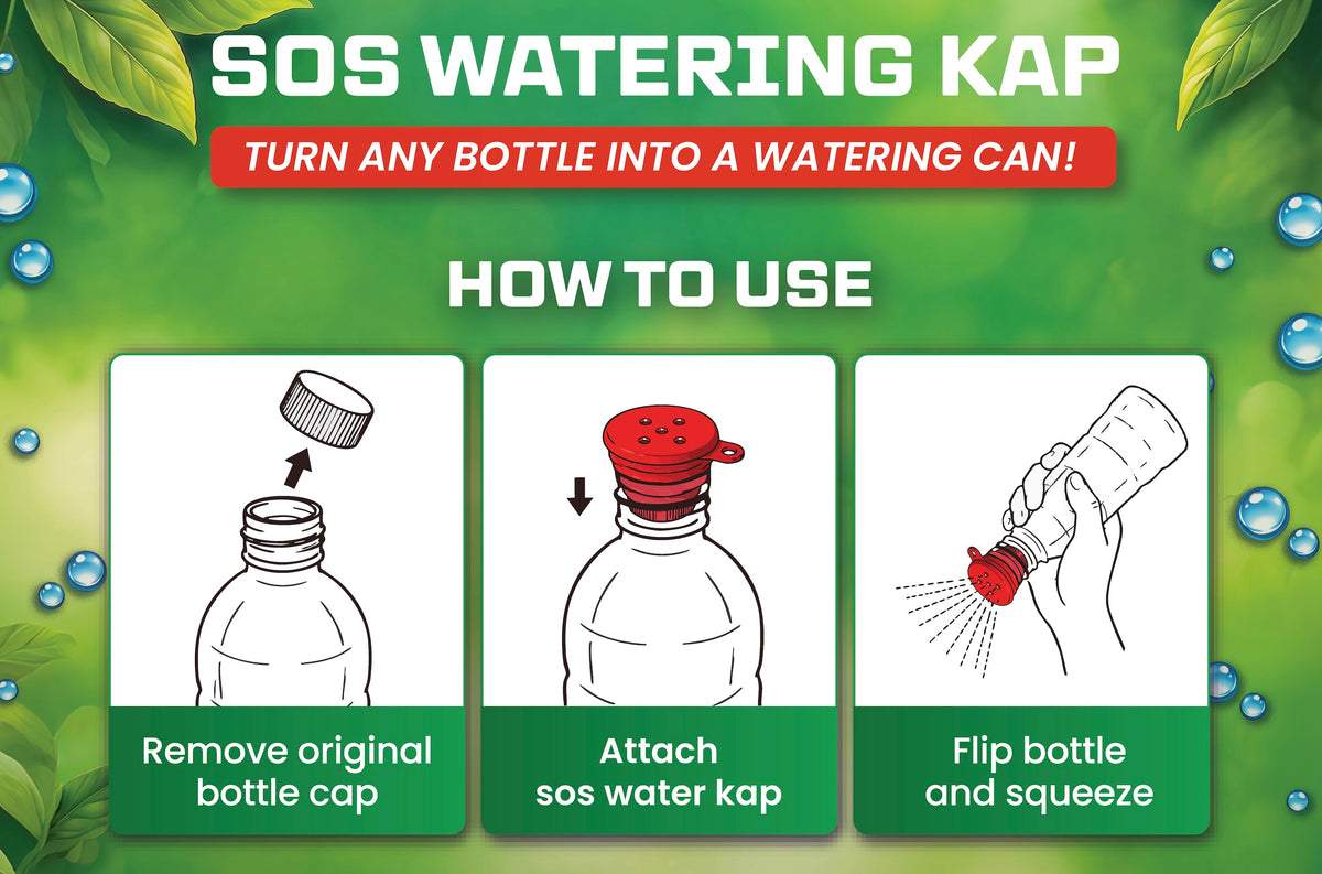 *NEW* SOS WATERING KAP | Turn any water bottle into a watering can!