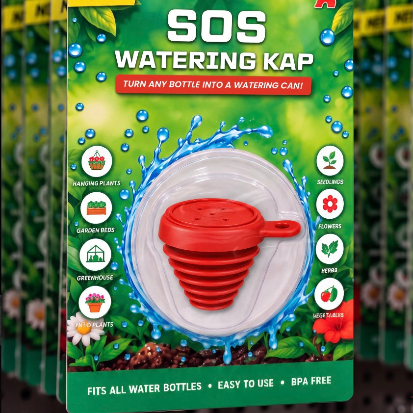 *NEW* SOS WATERING KAP | Turn any water bottle into a watering can!